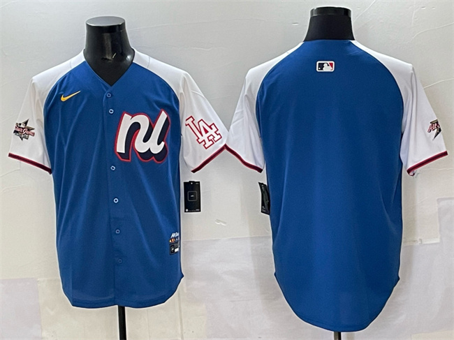 Men's Blue National League Los Angeles Dodgers Blank Alternate 2025 All-Star Edition Limited Stitched Baseball Jersey